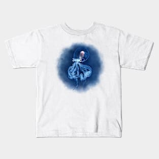 Cephalopod (blue version) Kids T-Shirt